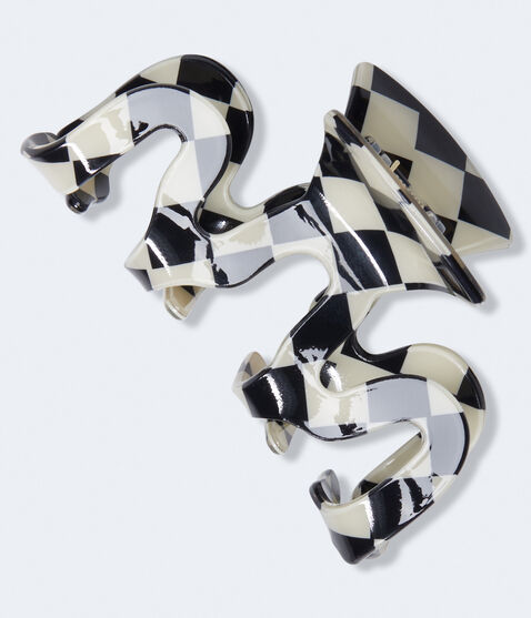 Checkered Octopus Claw Hair Clip Checkered Octopus Claw Hair Clip