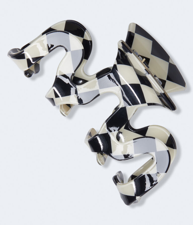 Checkered Octopus Claw Hair Clip