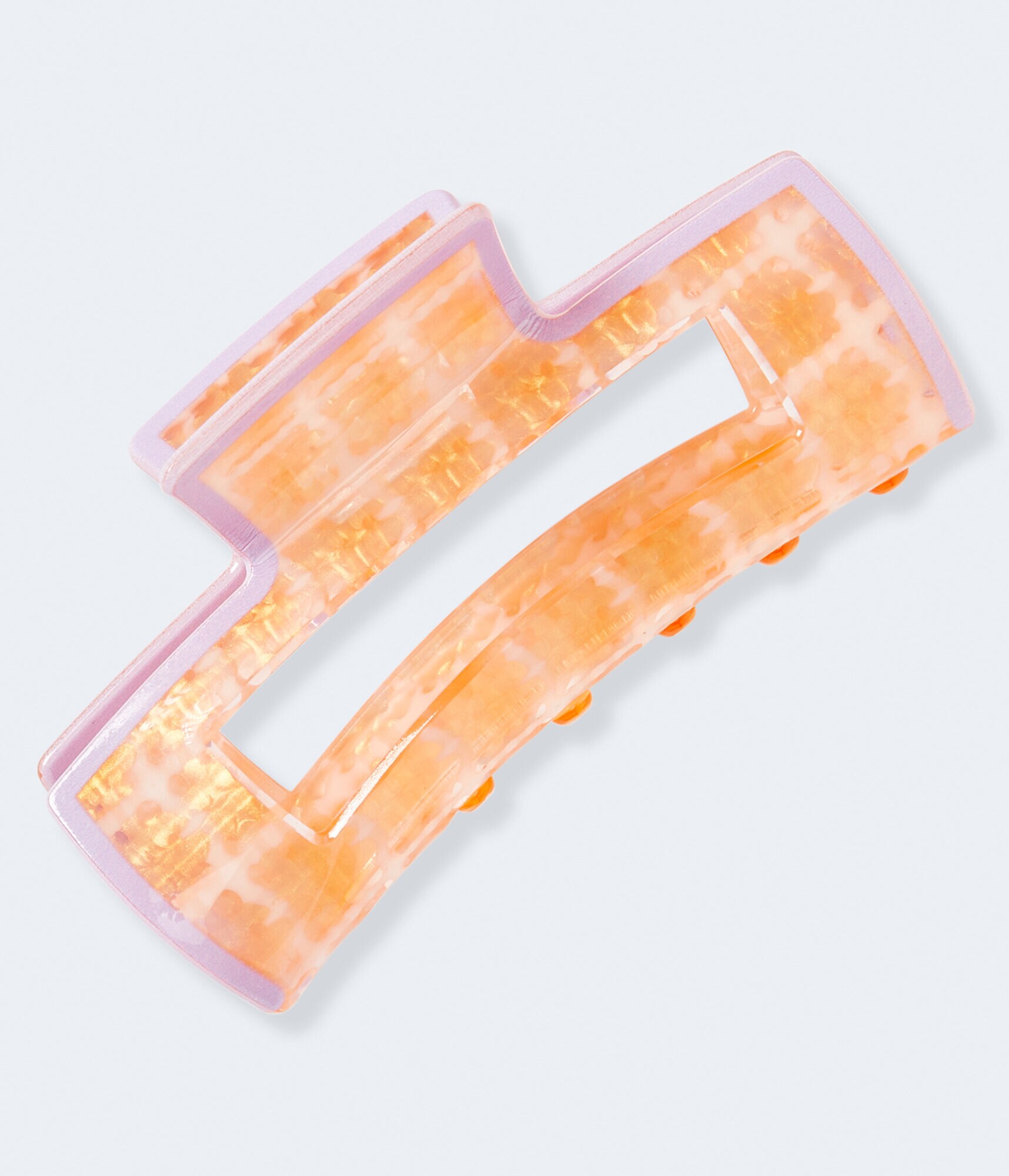 Subtle Stripe Rectangular Claw Hair Clip