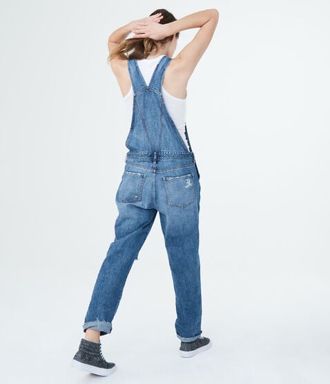 Medium Wash Denim Overalls
