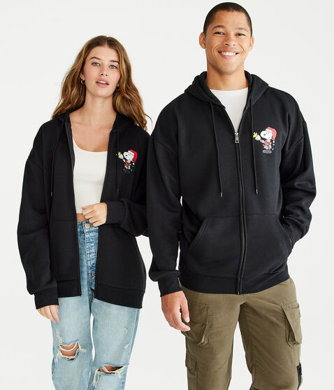 Peanuts® | Aéropostale Santa Snoopy Full-Zip Hoodie Peanuts® | Aéropostale Santa Snoopy Full-Zip Hoodie