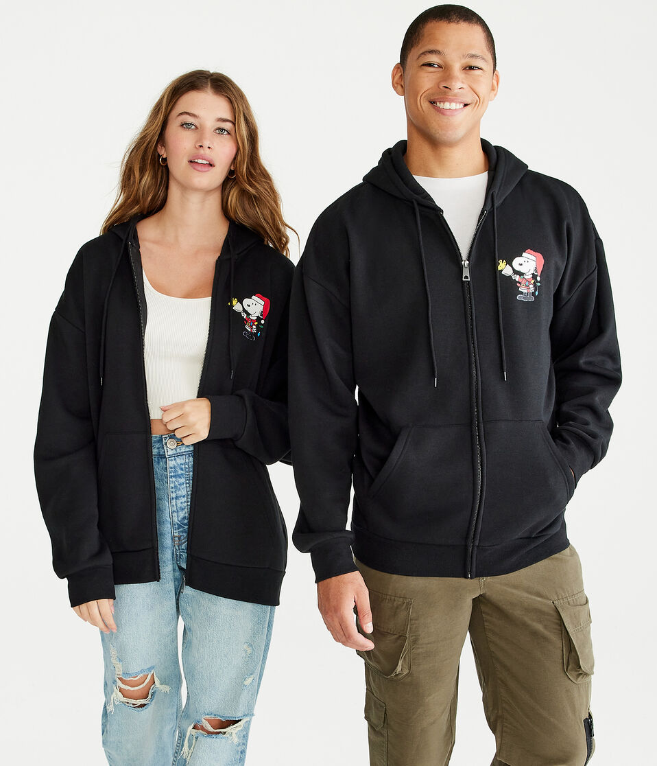Peanuts® | Aéropostale Santa Snoopy Full-Zip Hoodie