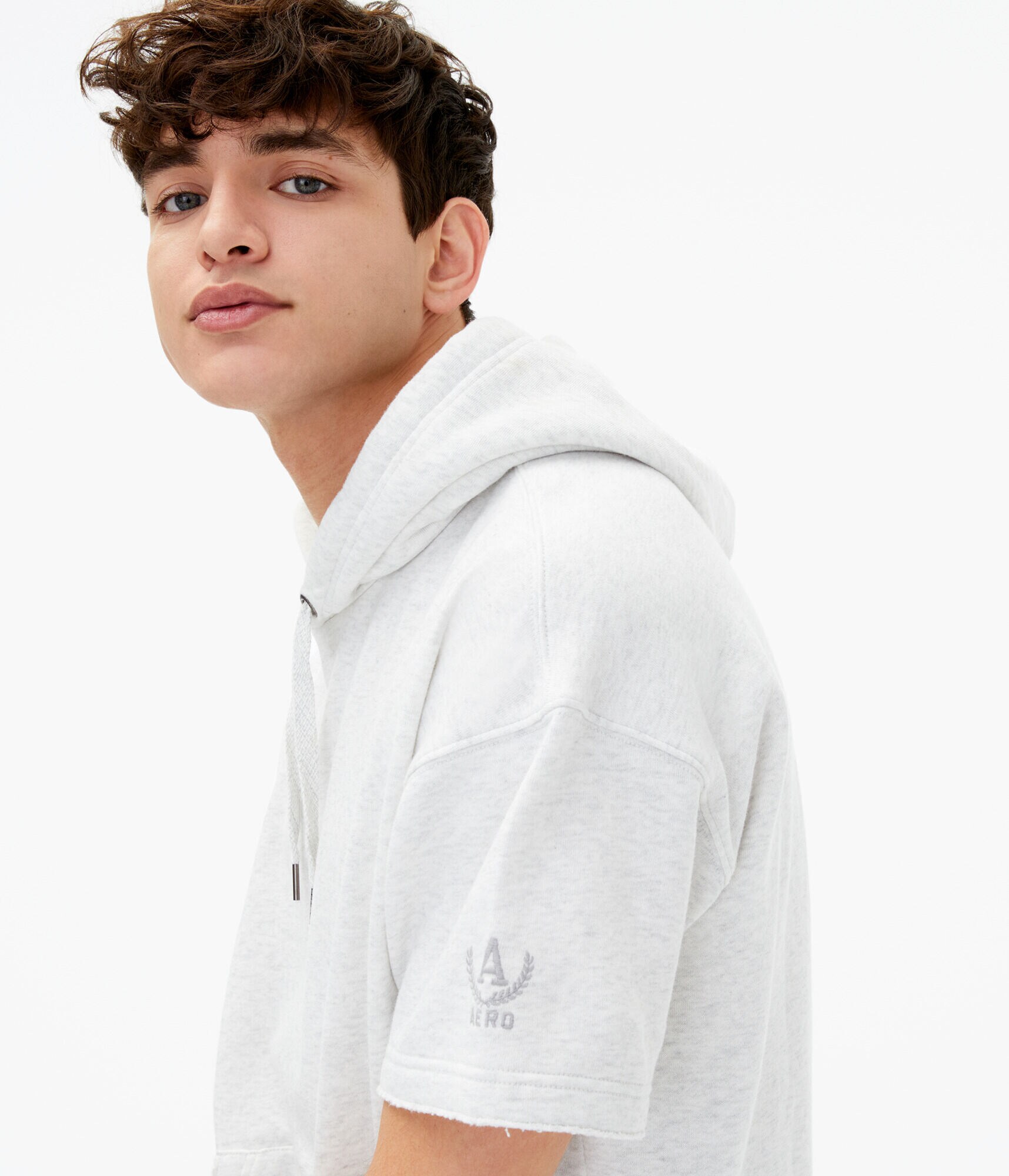 Short Sleeve Gym Pullover Hoodie