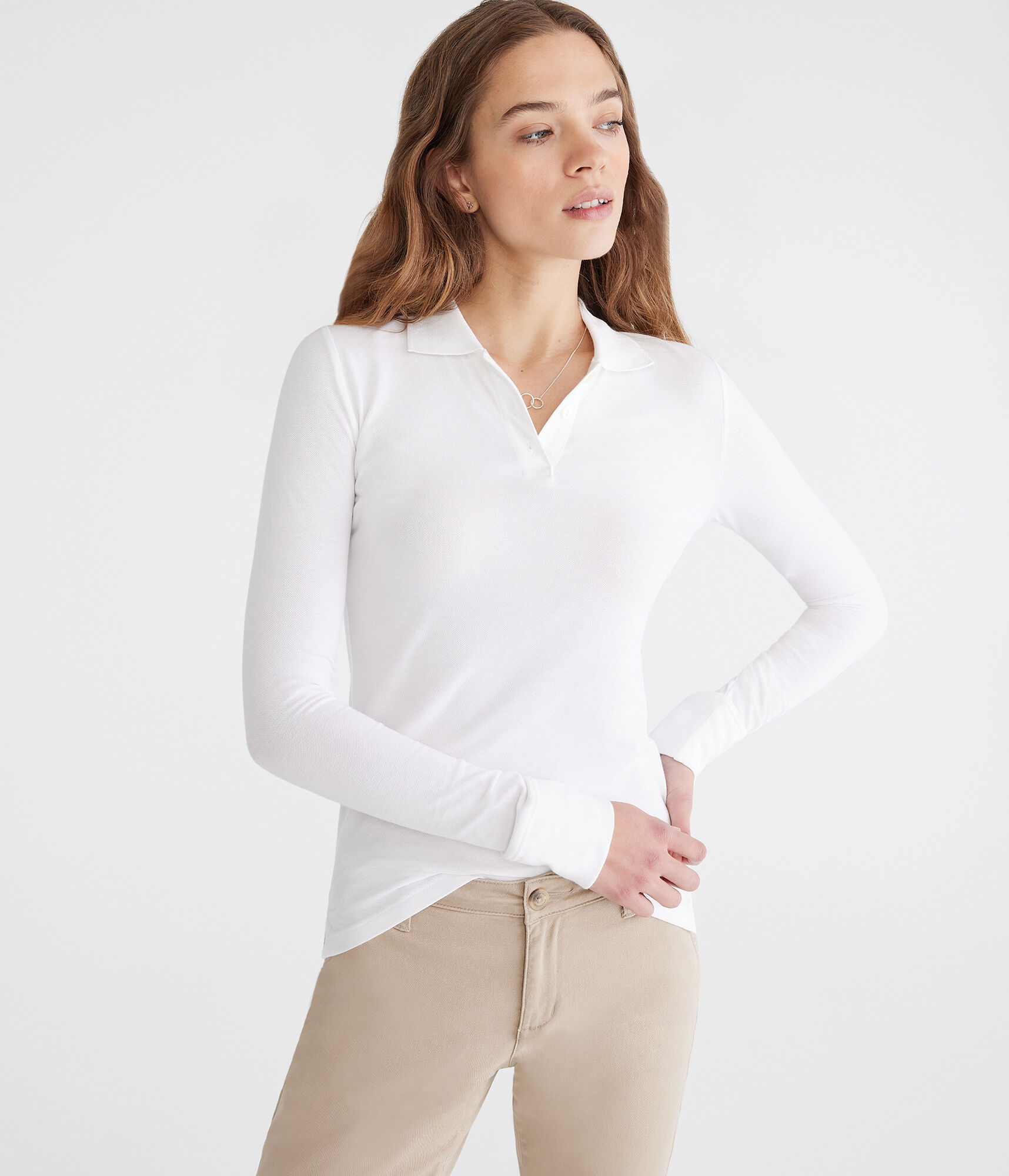 Long Sleeve Uniform Piqué Polo