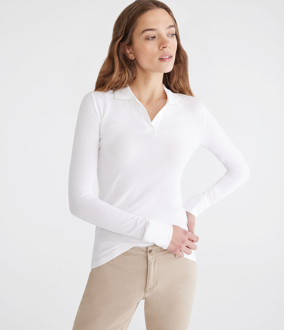 Long Sleeve Uniform Piqué Polo