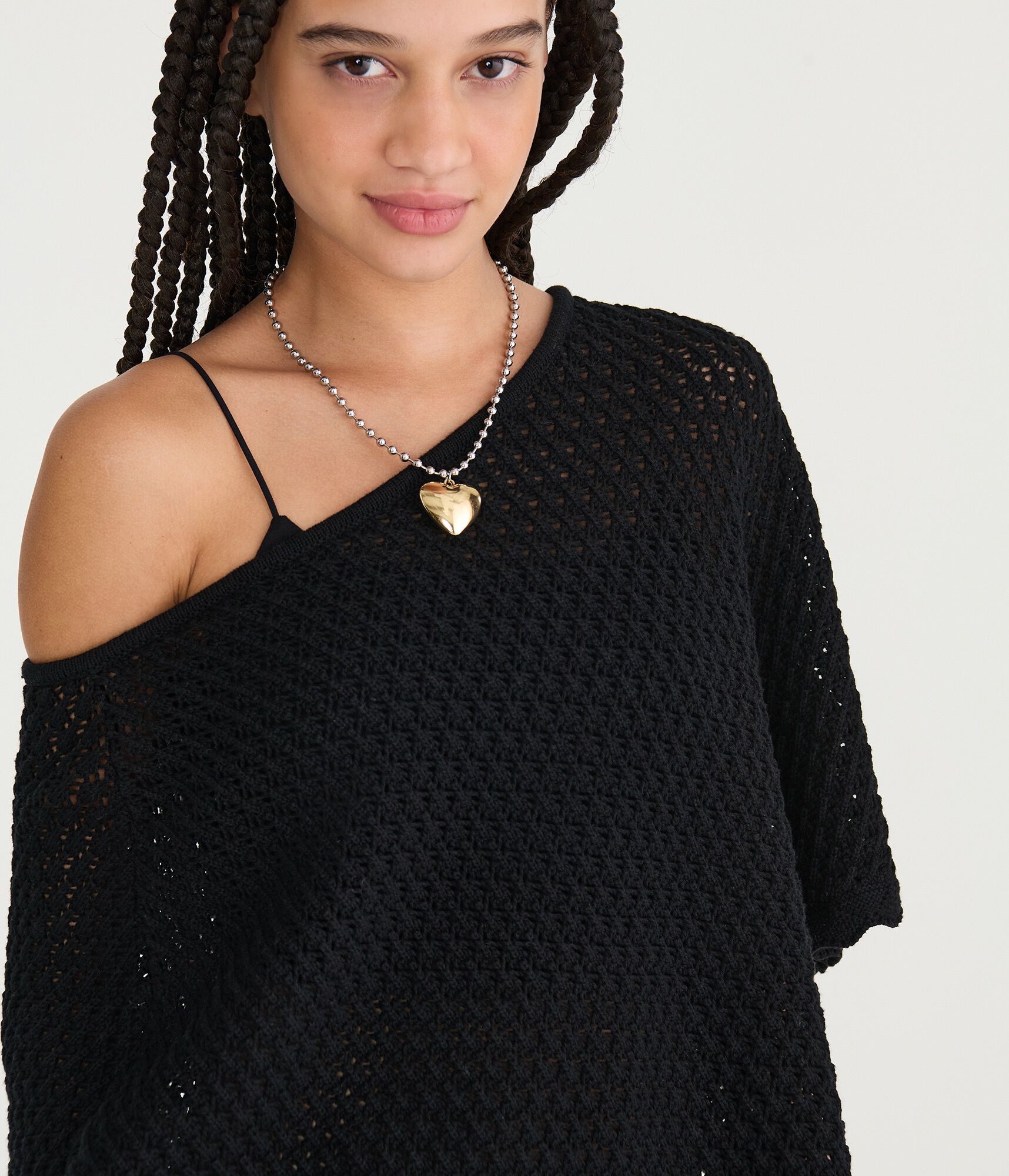 Sweater-Knit Poncho