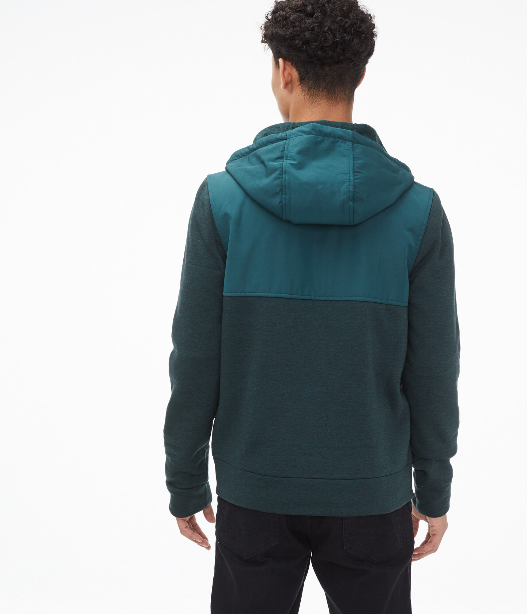 Mixed Media Tech Fleece Full-Zip Hoodie