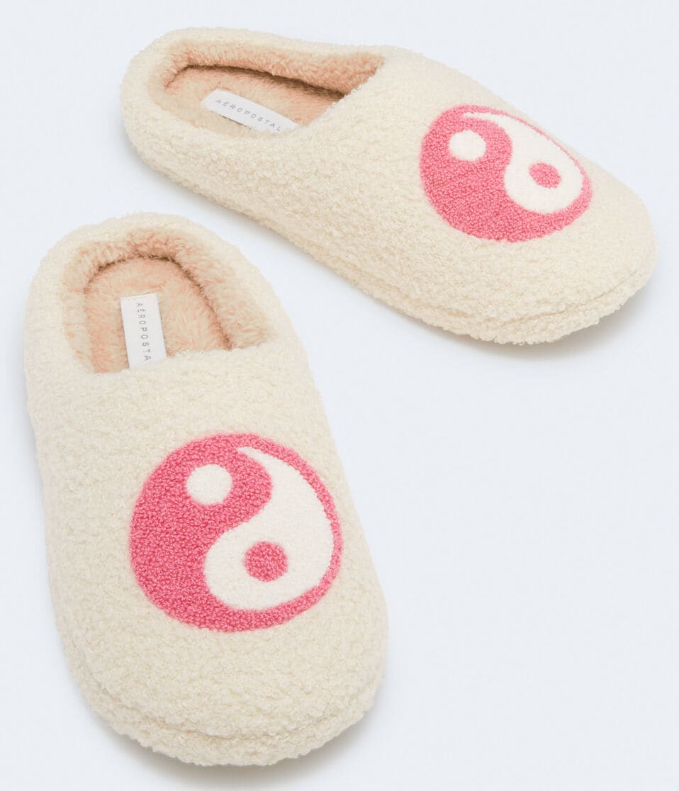 Yin Yang Fleece Scuff
