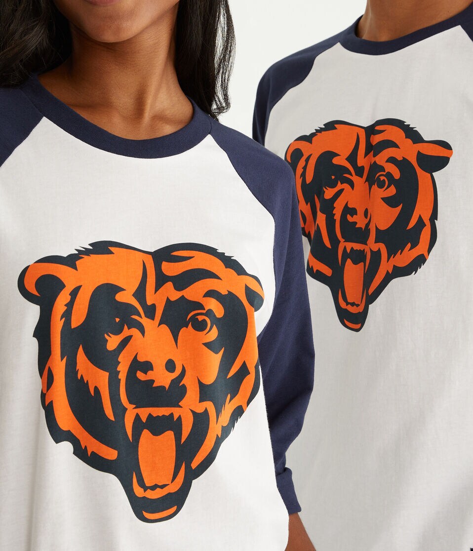3/4 Sleeve Chicago Bears Relaxed Raglan Tee