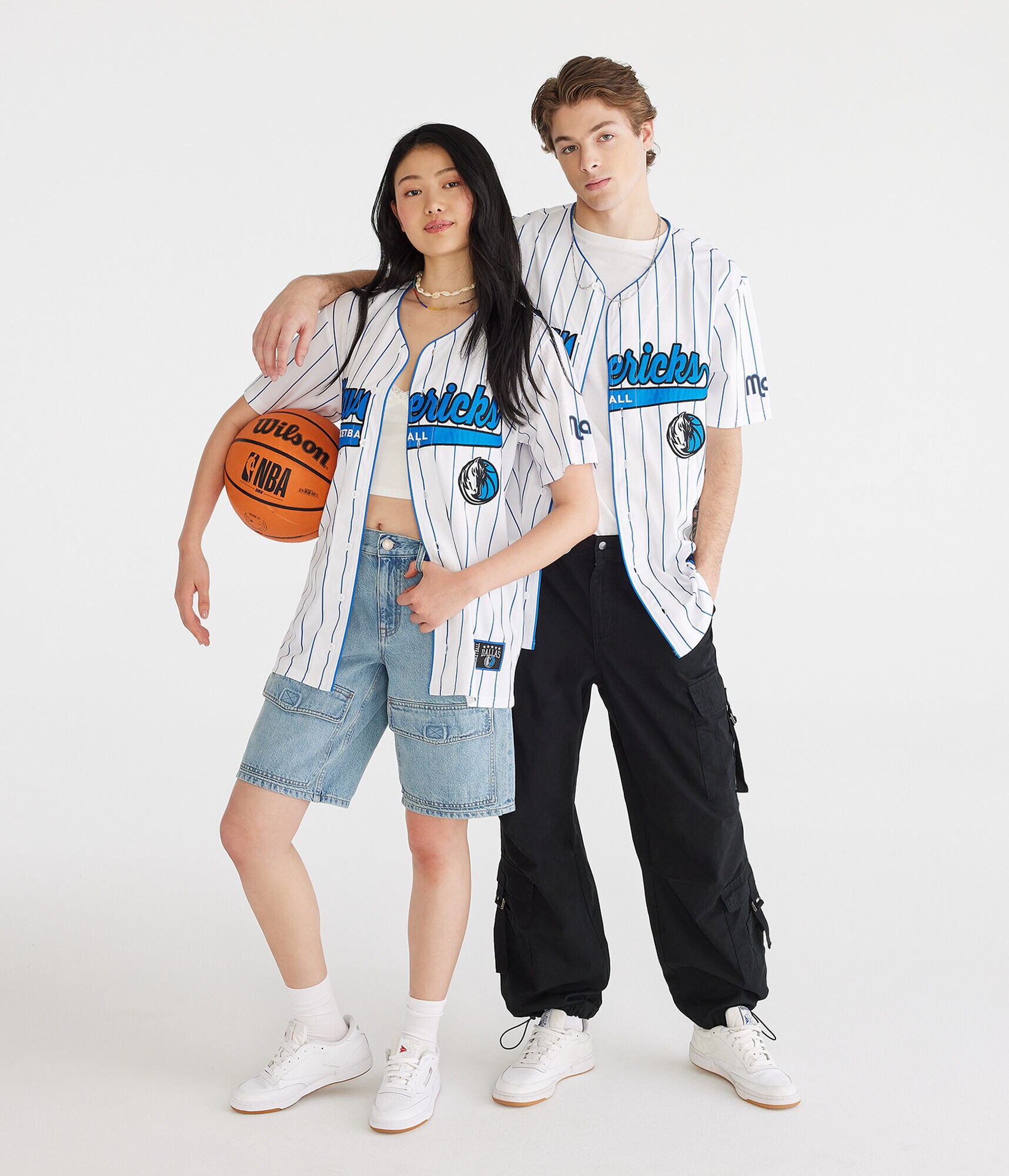 Dallas Mavericks Pinstripe Top