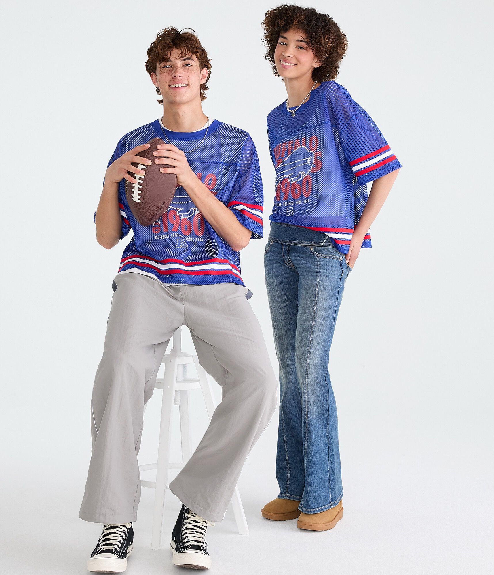 Buffalo Bills Boxy Mesh Top