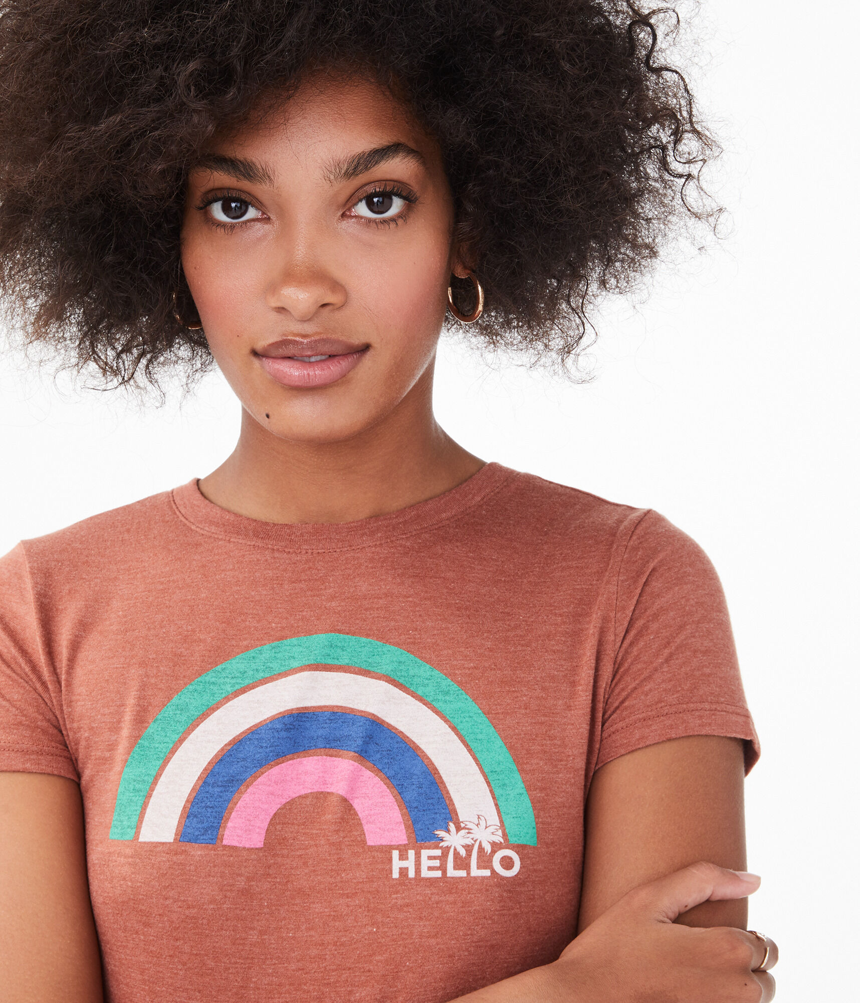 Free State Hello Rainbow Graphic Tee