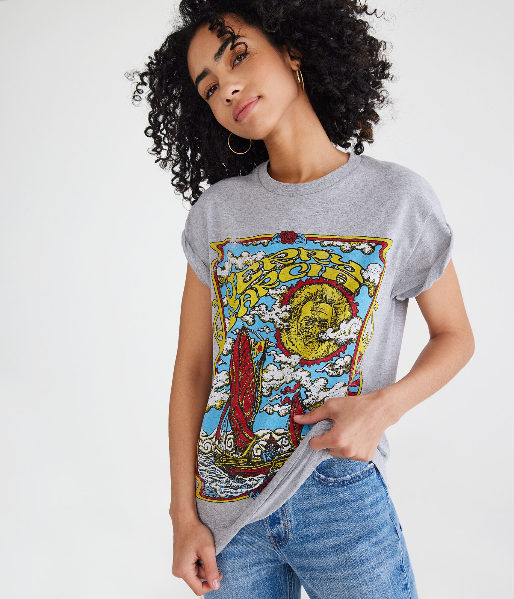 Jerry Garcia Sailing Graphic Tee
