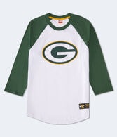 3/4 Sleeve Green Bay Packers Relaxed Raglan Tee