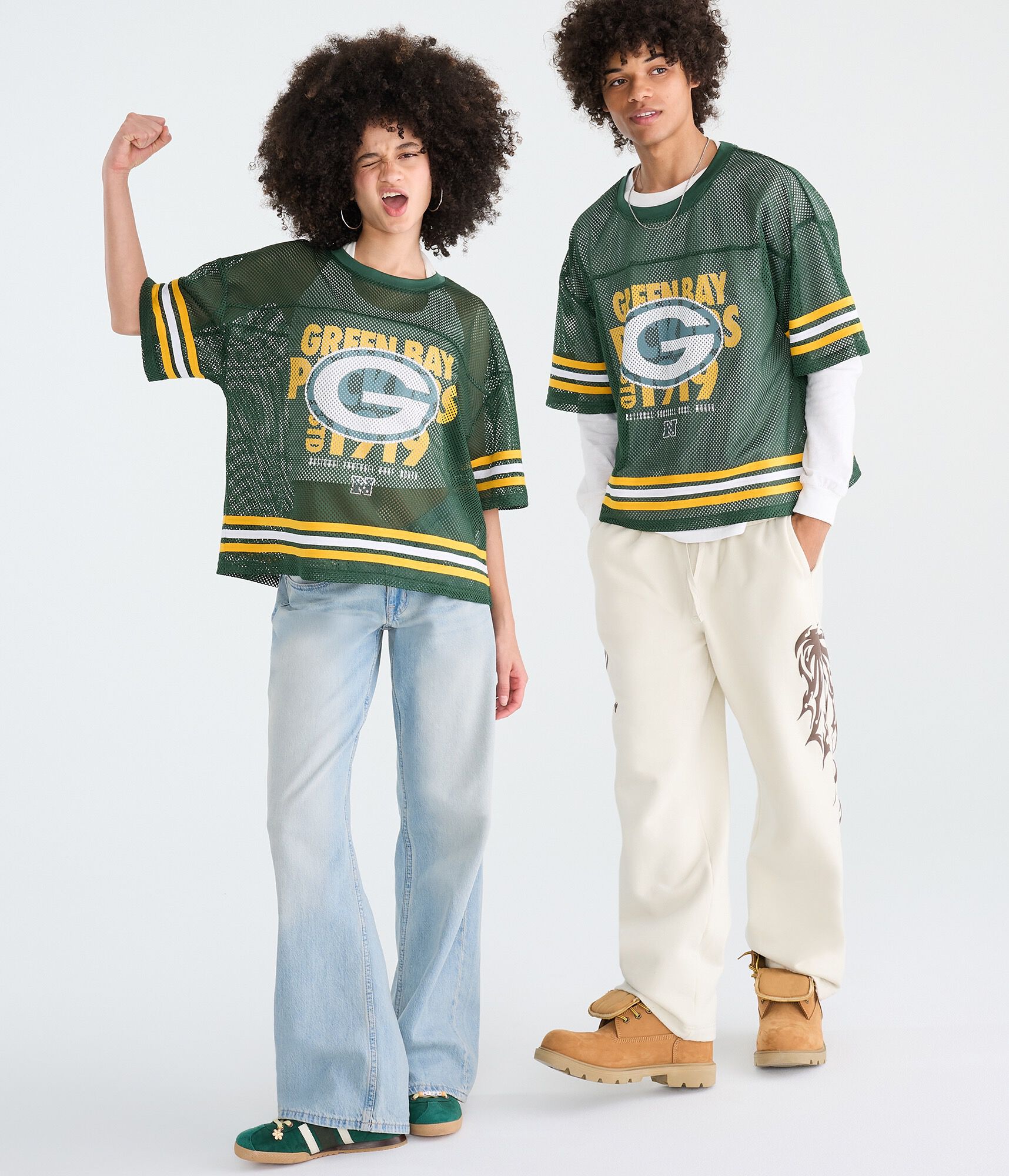 Green Bay Packers Boxy Mesh Top