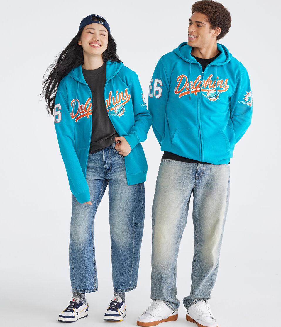 Miami Dolphins Script Full-Zip Hoodie