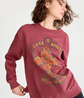 Guns N Roses Oversized Crew Sweatshirt
