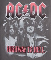AC/DC Highway To Hell Oversized Graphic Tee