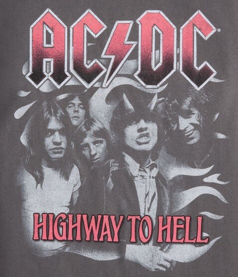 AC/DC Highway To Hell Oversized Graphic Tee AC/DC Highway To Hell Oversized Graphic Tee