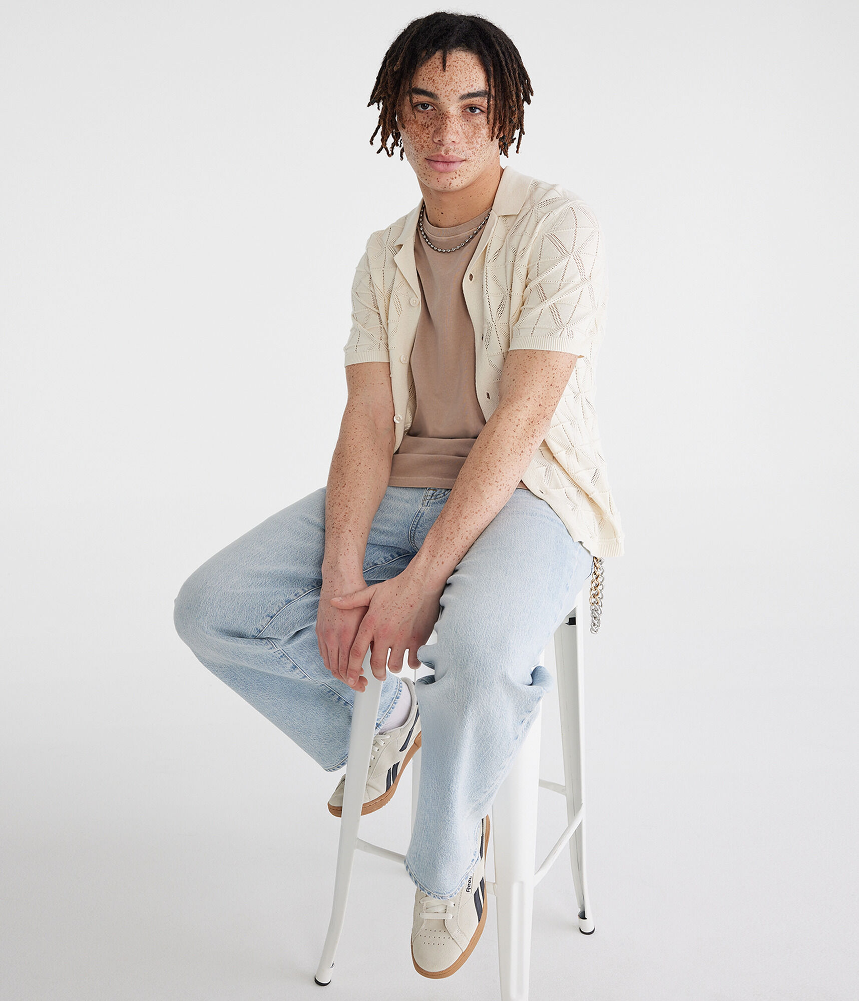 Geometric Sweater Shirt