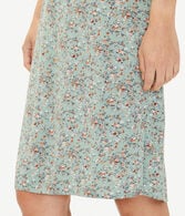 Floral High-Waisted Slip Skirt