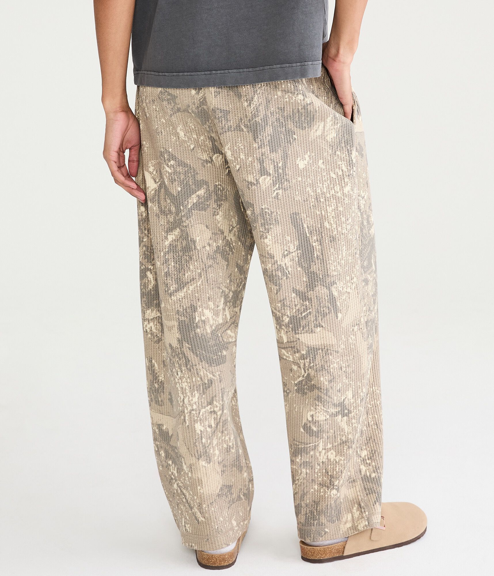 Waffle-Knit Lounge Pants