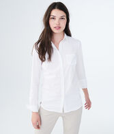 Long Sleeve Poplin Button-Down Shirt