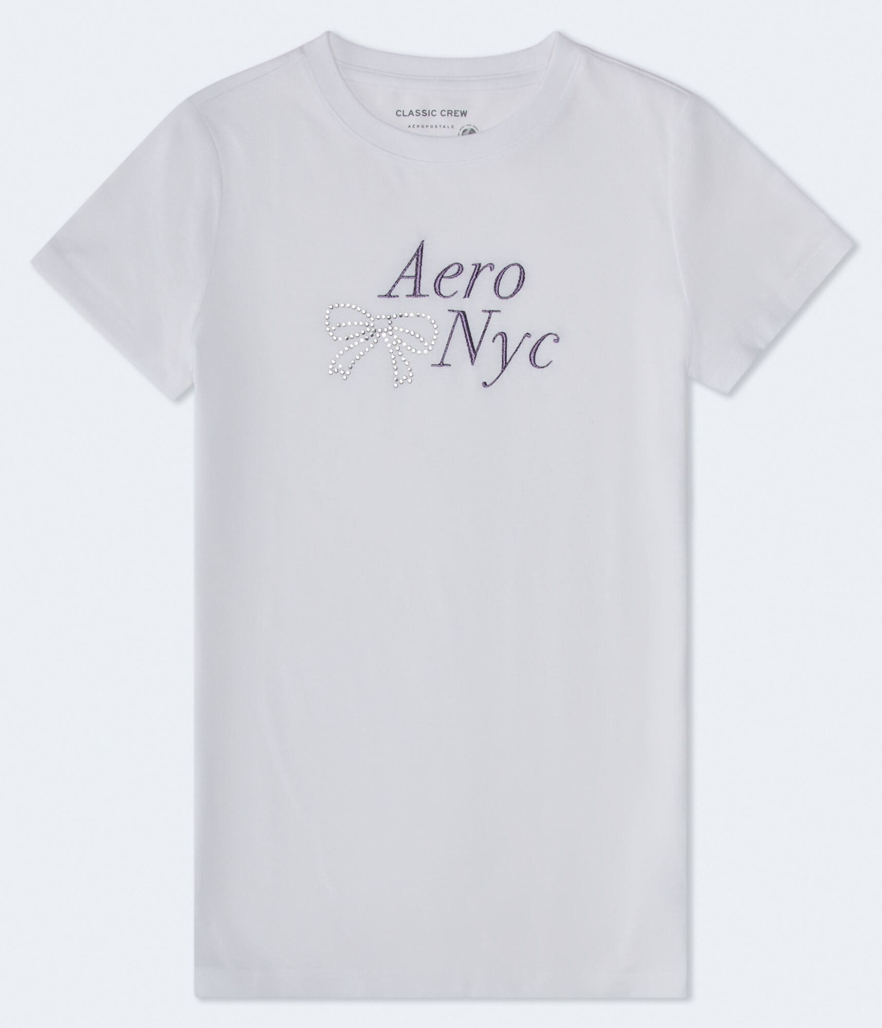 Aero Rhinestone Bow Graphic Tee