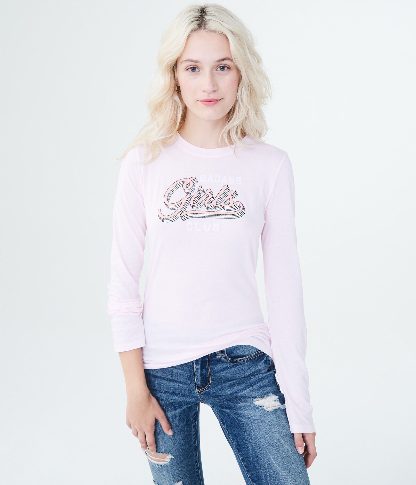 Free State Long Sleeve Badass Girls Club Graphic Tee