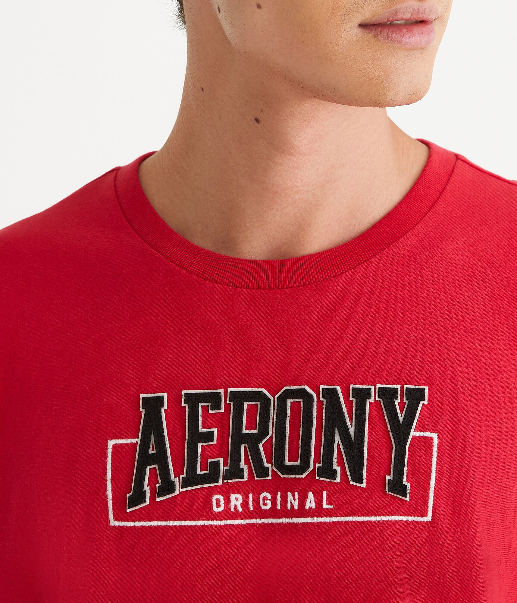 AeroNY Box Logo Appliqu&eacute; Graphic Tee