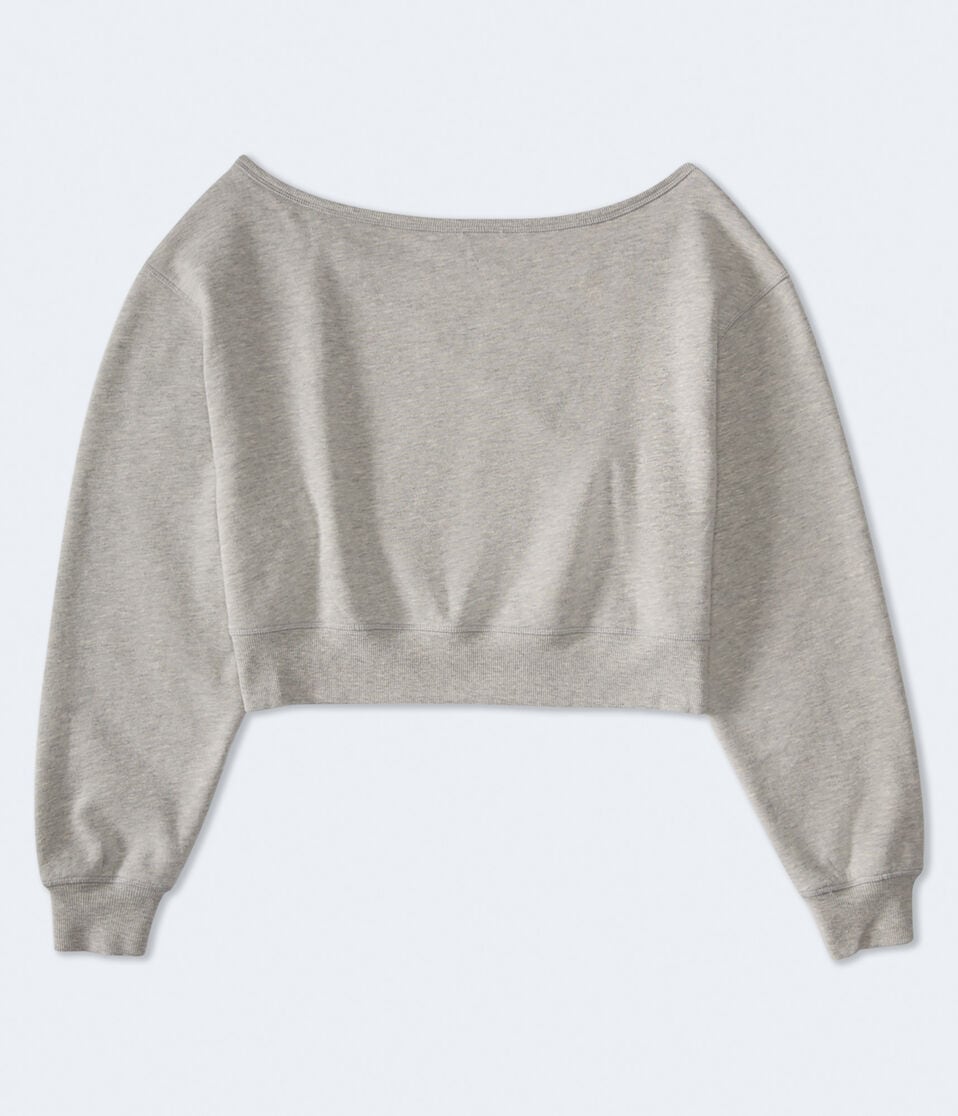 Ohio State Buckeyes Cropped Off-The-Shoulder Sweatshirt