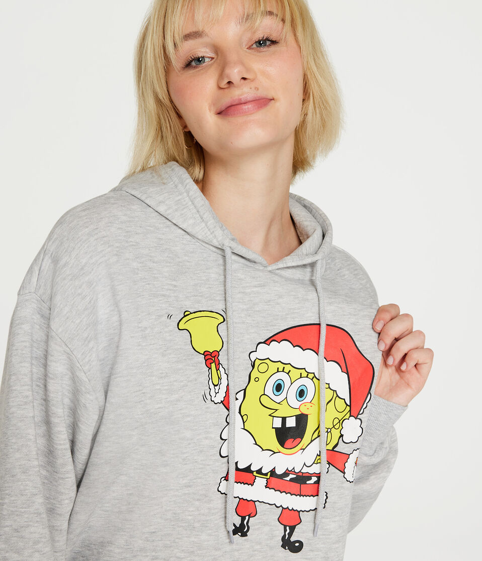 SpongeBob SquarePants Santa Oversized Pullover Hoodie