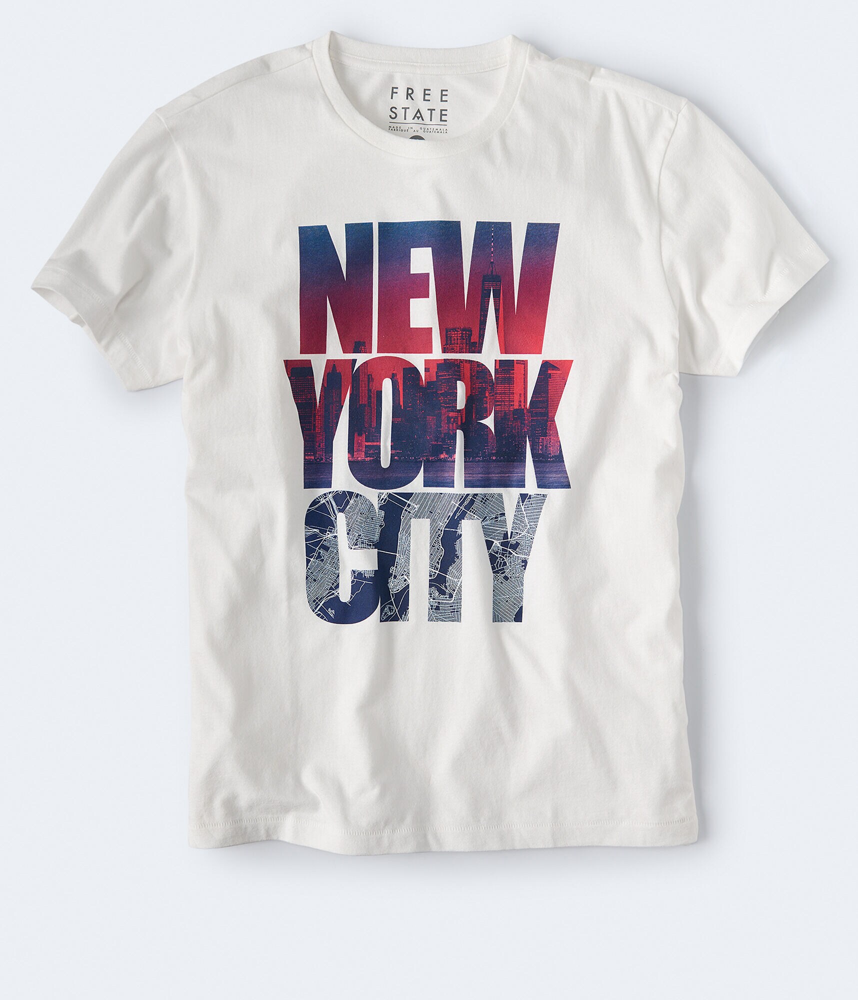 Free State Stacked New York City Graphic Tee