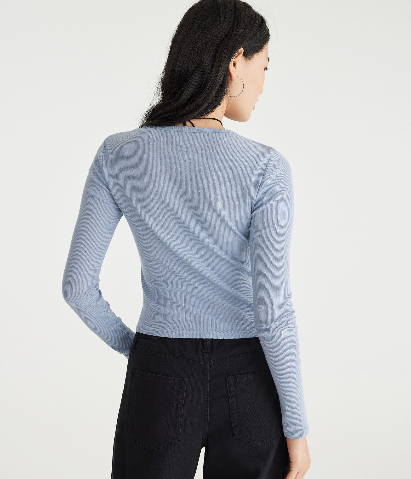 Long Sleeve Seriously Soft Ribbed Shrunken Tee