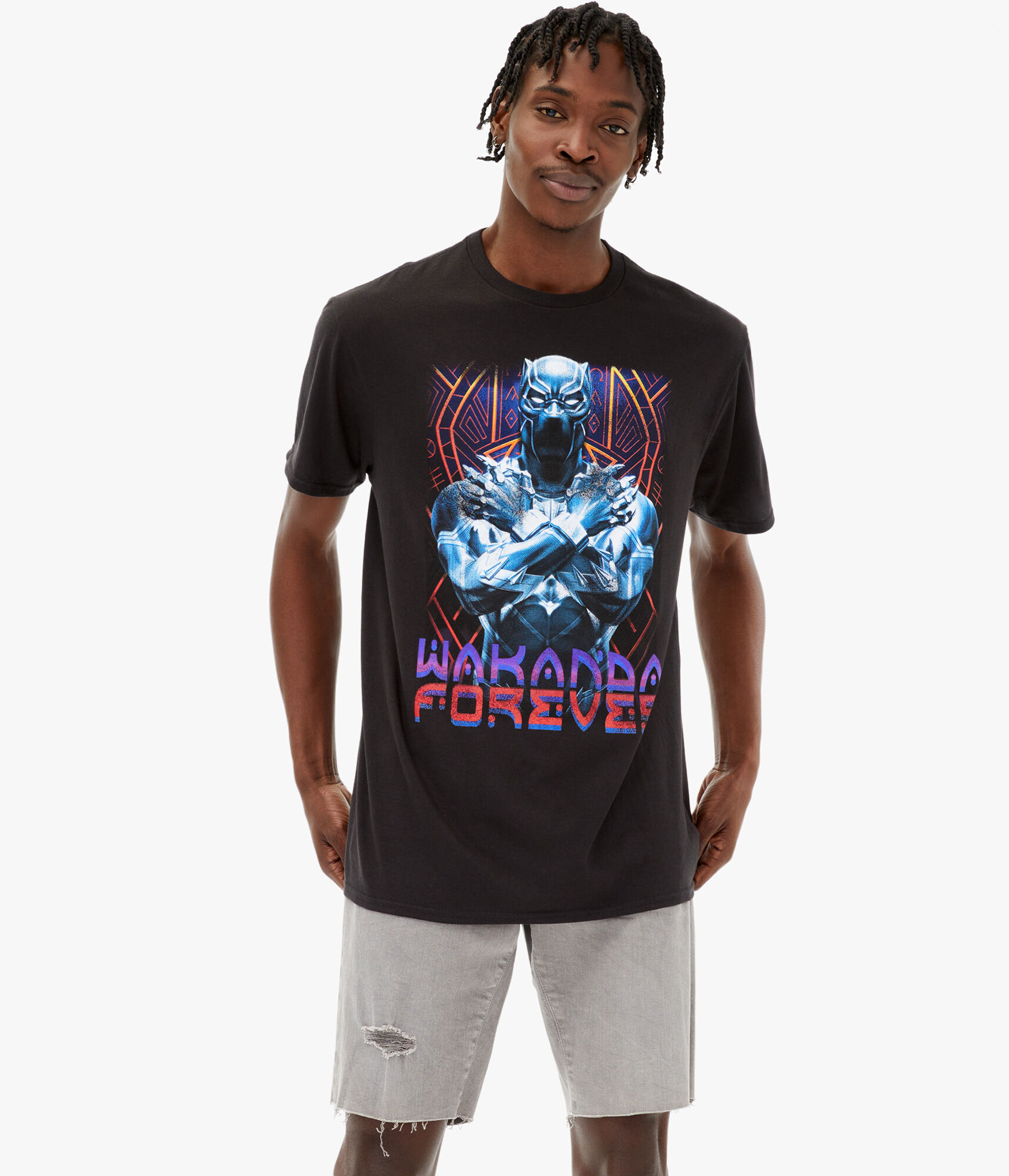 Black Panther Wakanda Forever Graphic Tee
