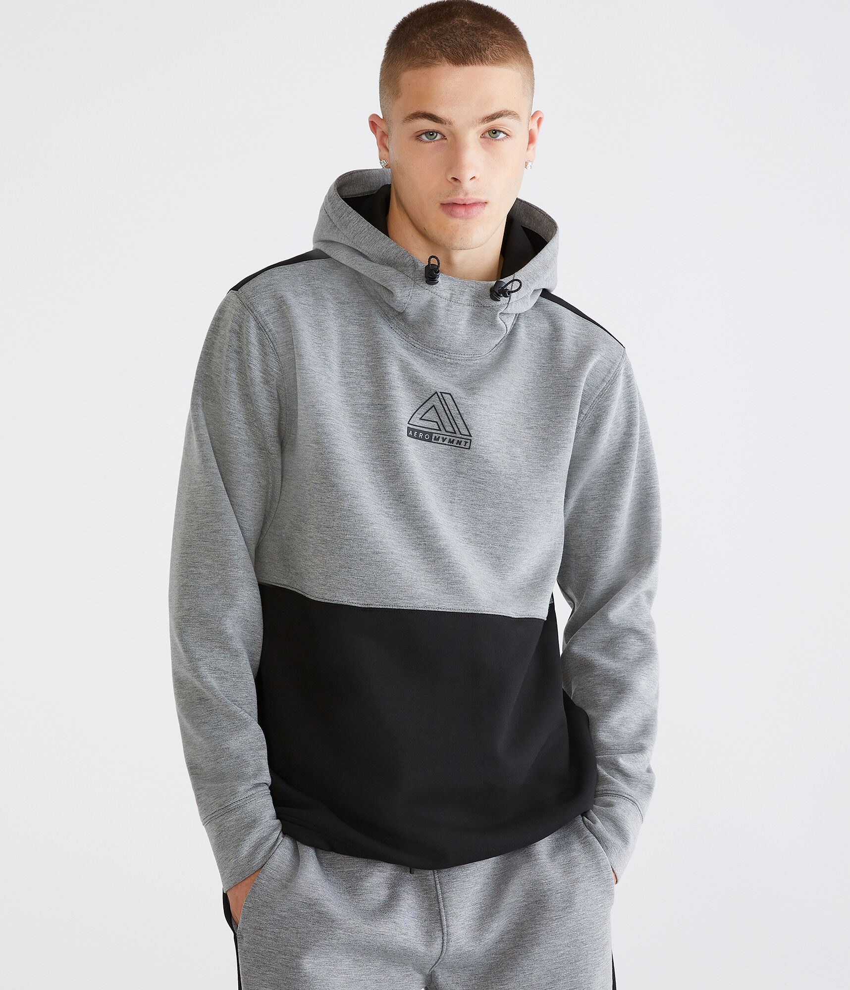 Aero MVMNT Tech Fleece Pullover Hoodie - Colorblock