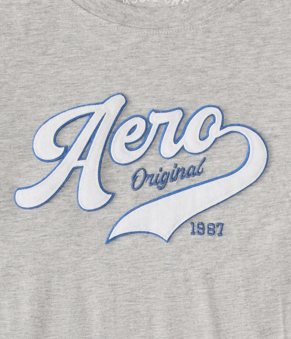Aero Script Appliqué Graphic Tee