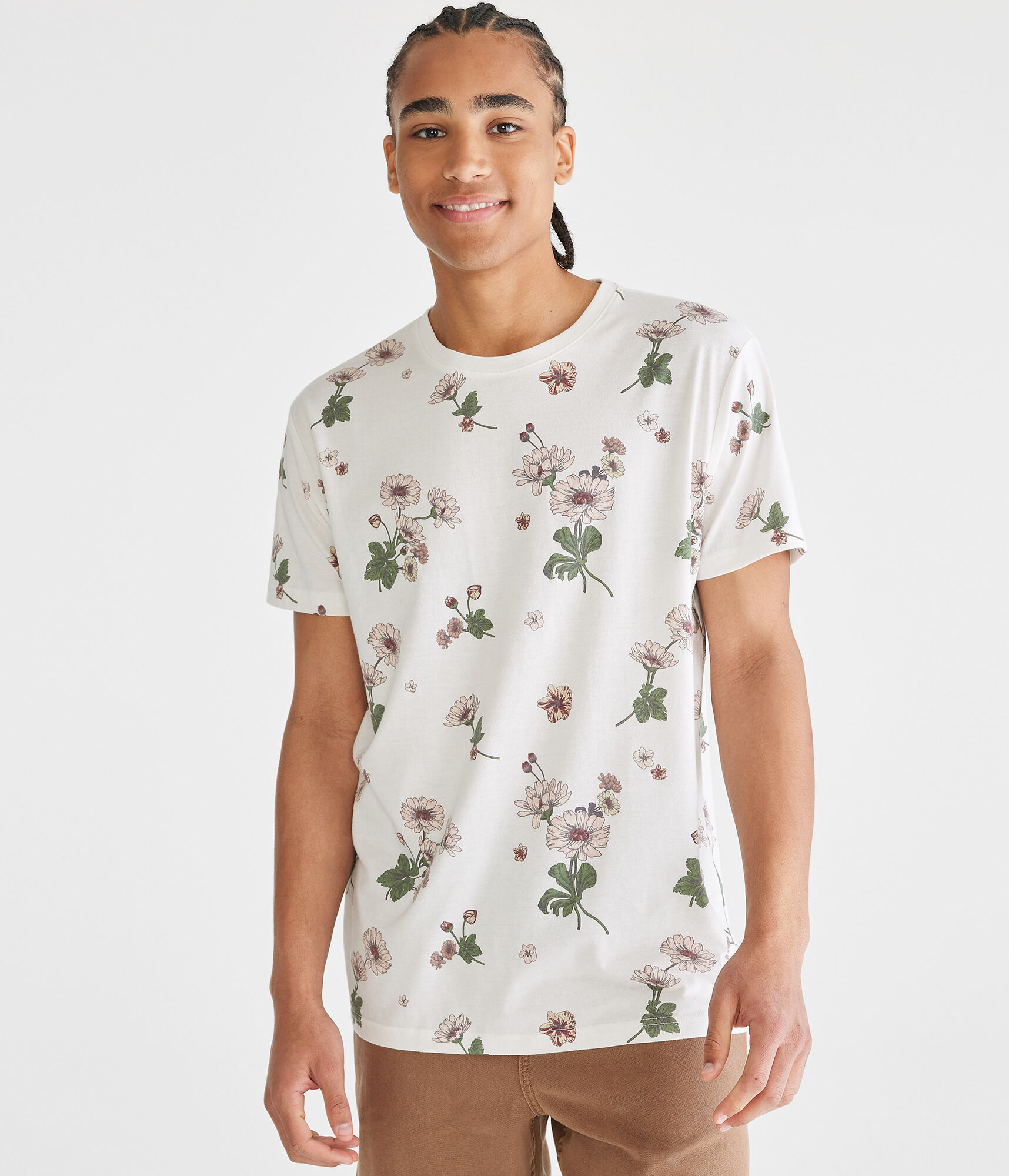 Floral Print Graphic Tee