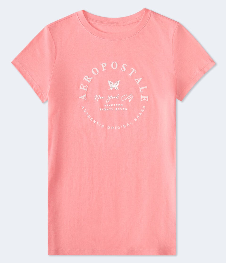 Aeropostale Butterfly Foil Graphic Tee
