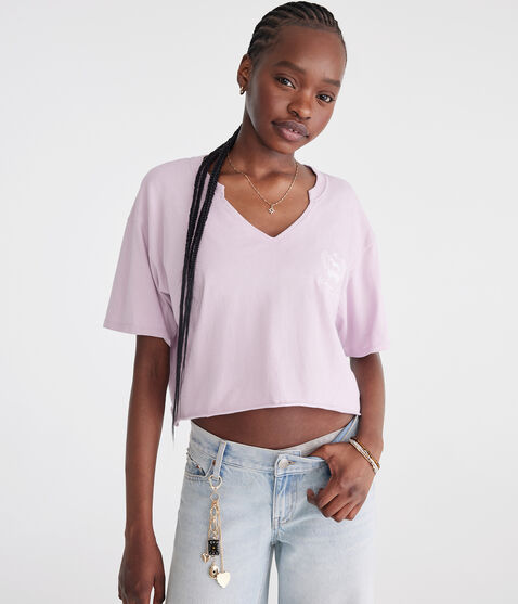 Saratoga Springs Notch-Neck Boyfriend Graphic Tee Saratoga Springs Notch-Neck Boyfriend Graphic Tee