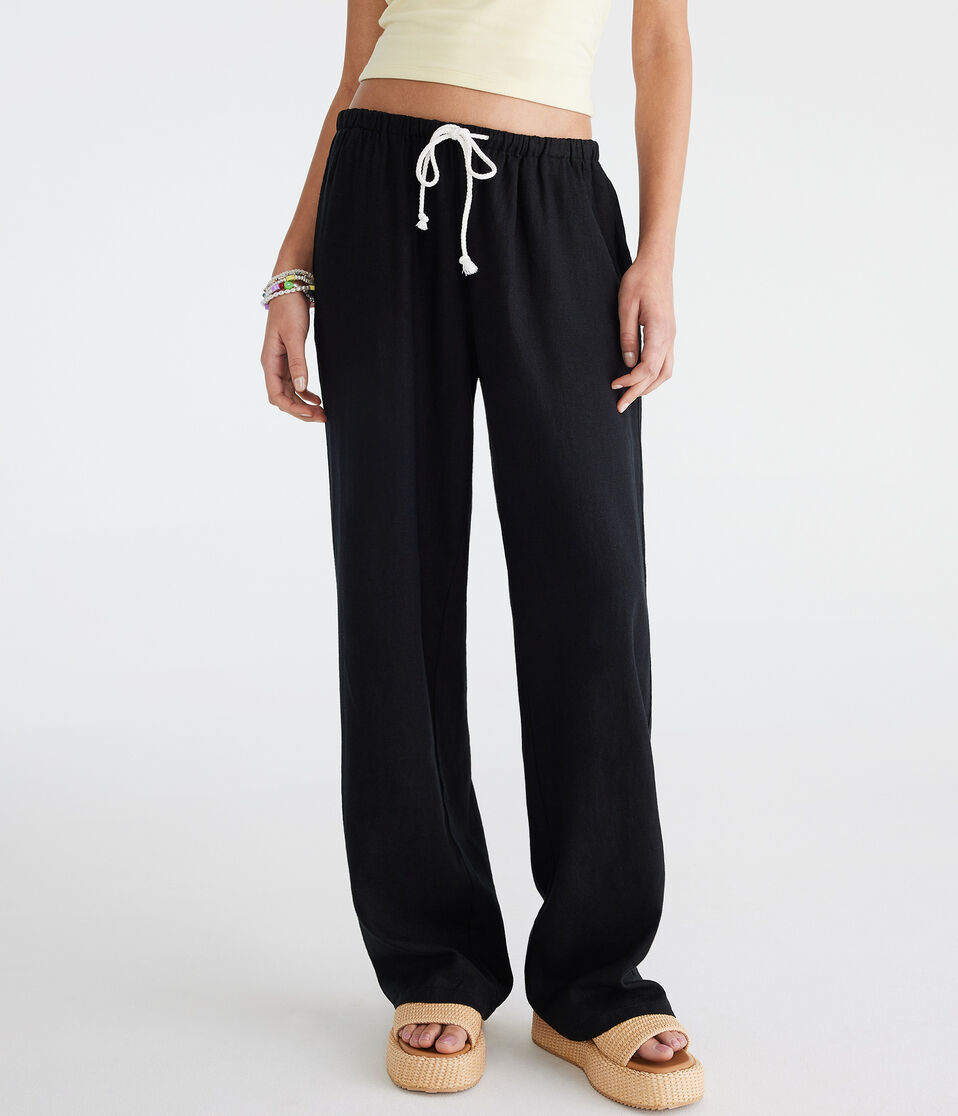 Linen Drawstring Pants