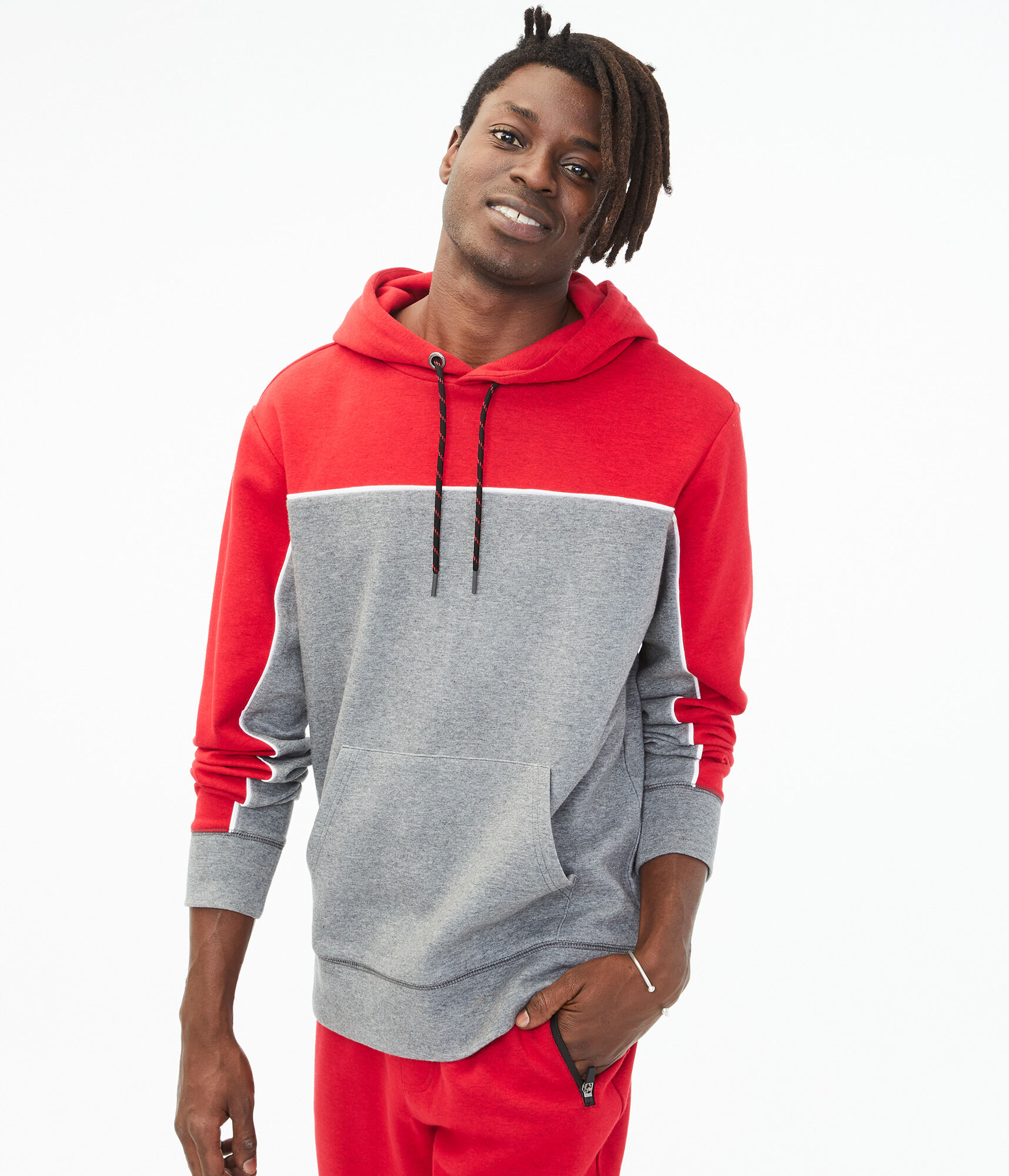 Colorblock Tech Fleece Pullover Hoodie