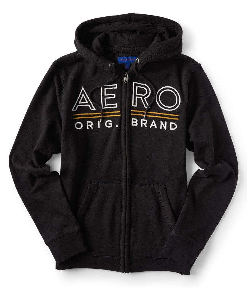 Aero Underlined Logo Zip-Front Hoodie