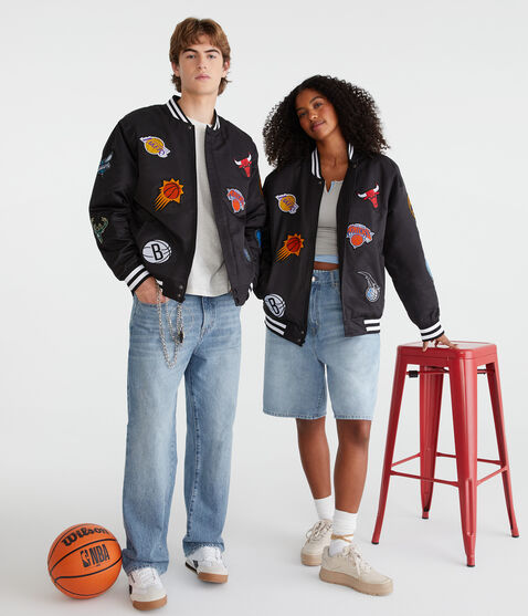 NBA Team Logos Bomber Jacket NBA Team Logos Bomber Jacket