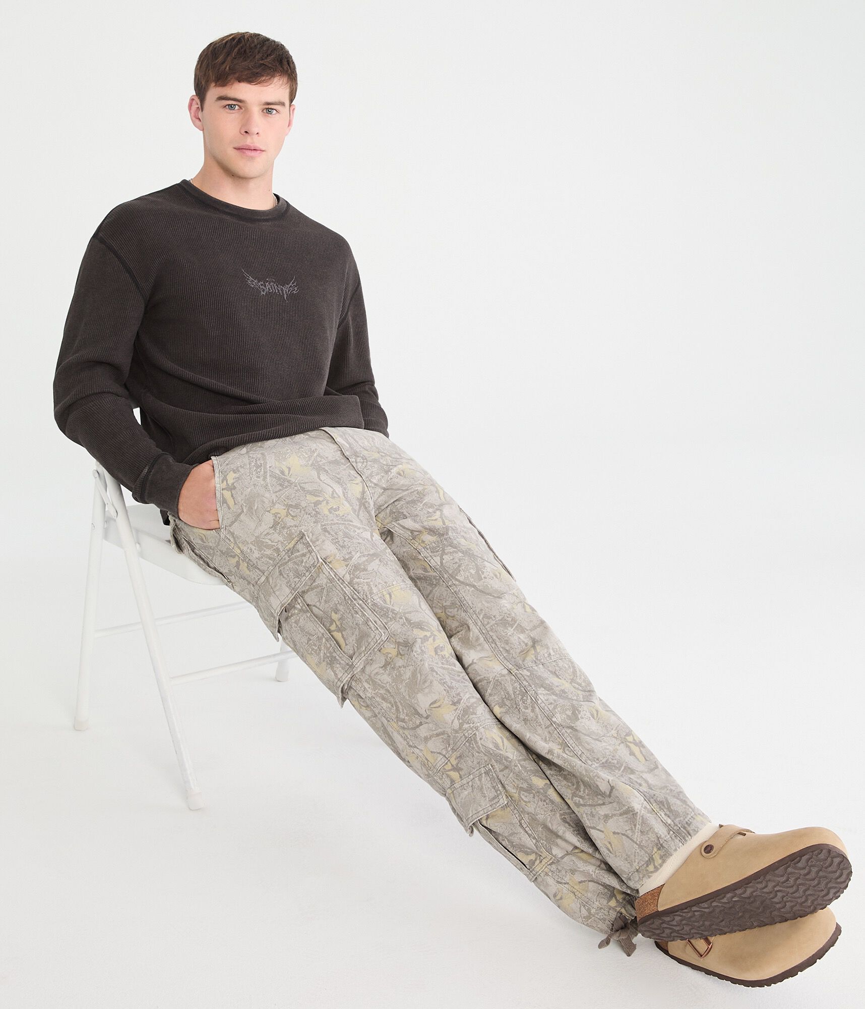 Forest Camo Baggy Cargo Pants