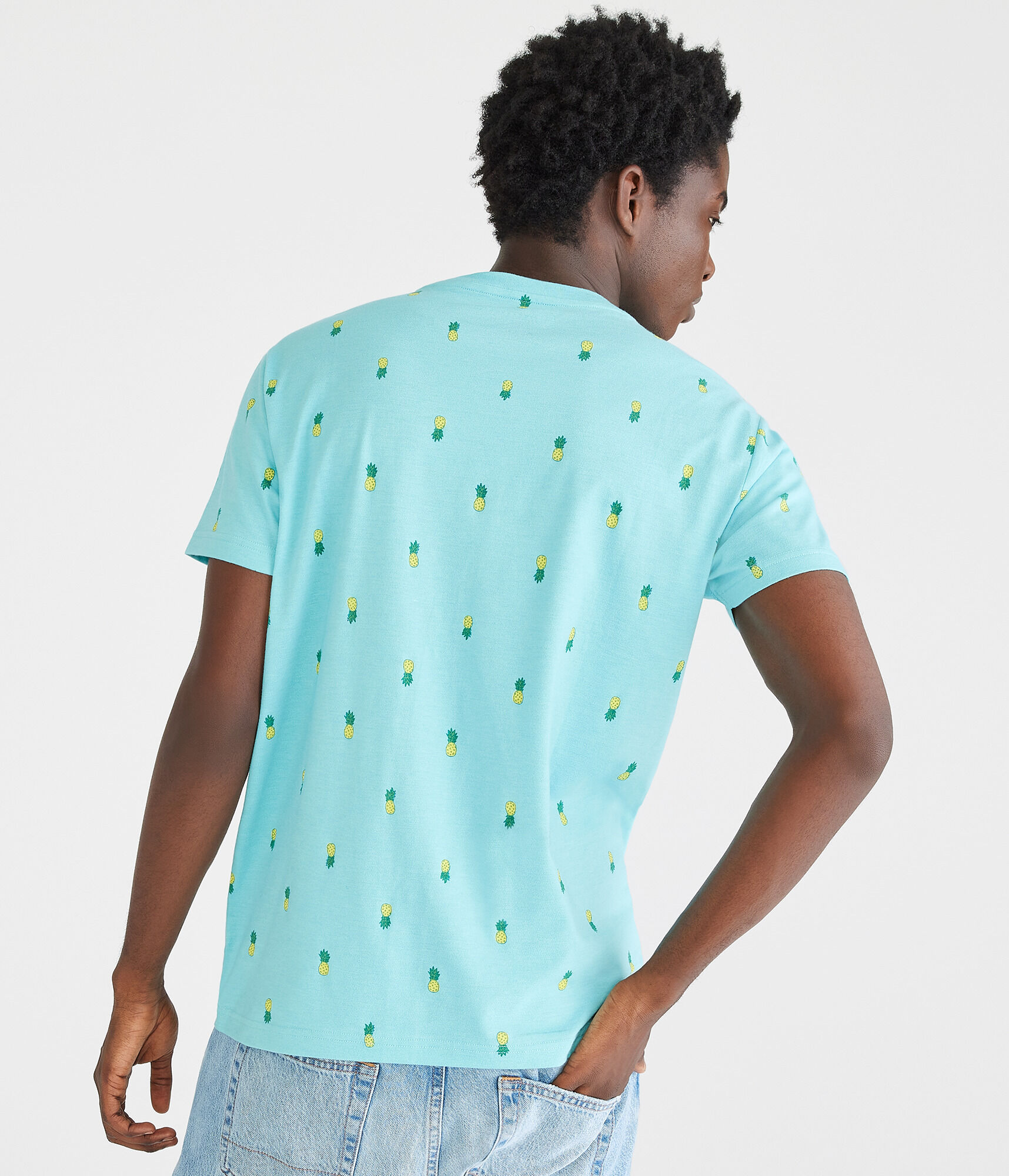 Pineapple Print Graphic Tee