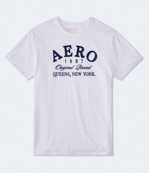Aero Queens NY Appliqué Graphic Tee Aero Queens NY Appliqué Graphic Tee