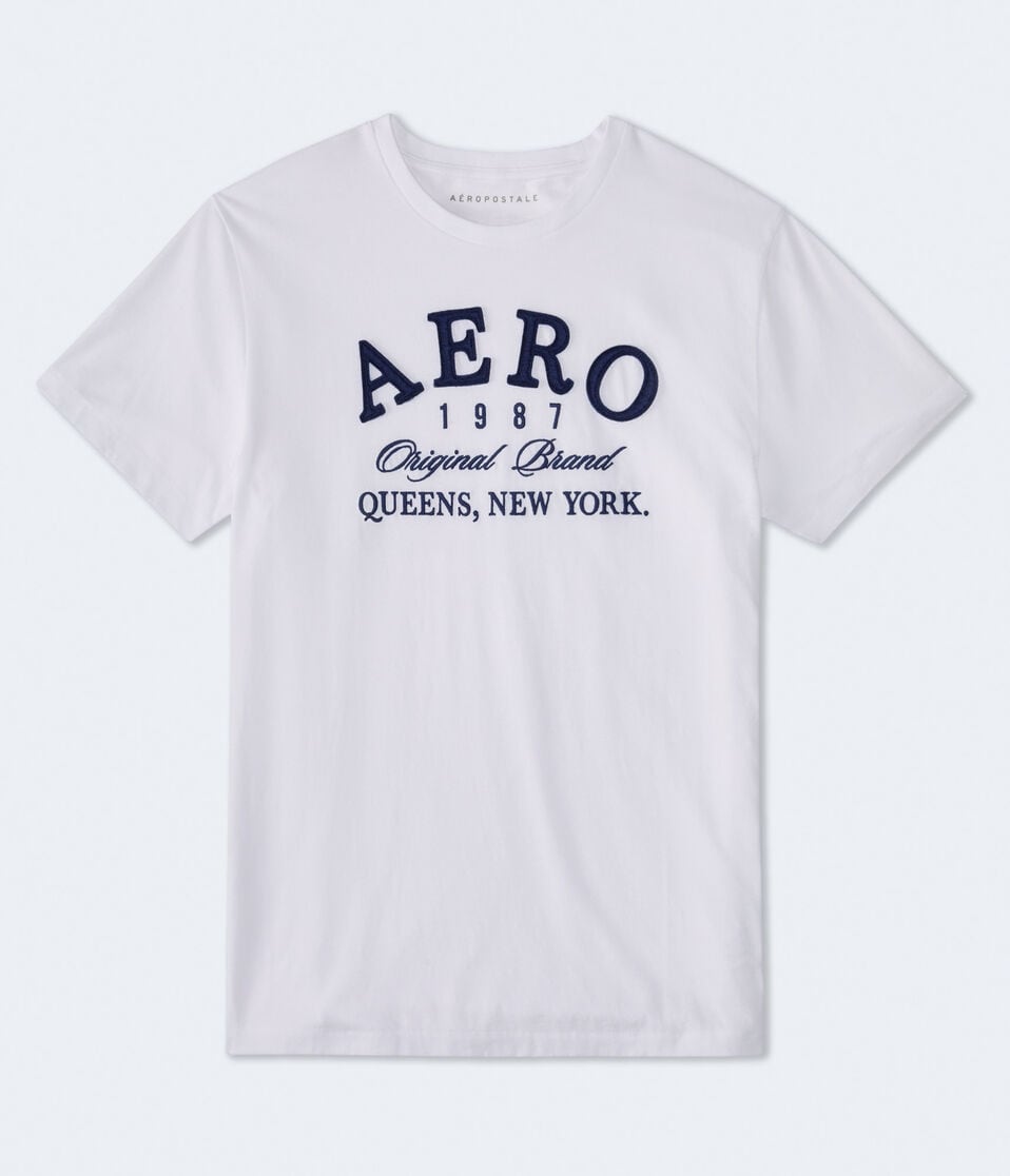 Aero Queens NY Appliqué Graphic Tee