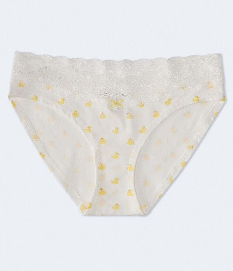 Rubber Ducks Lace-Trim Hipster