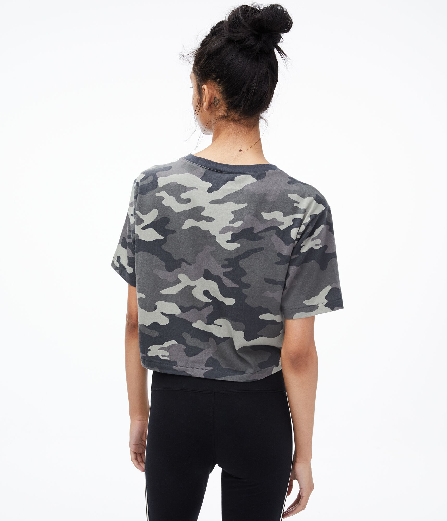 Camo Boxy Crew Tee